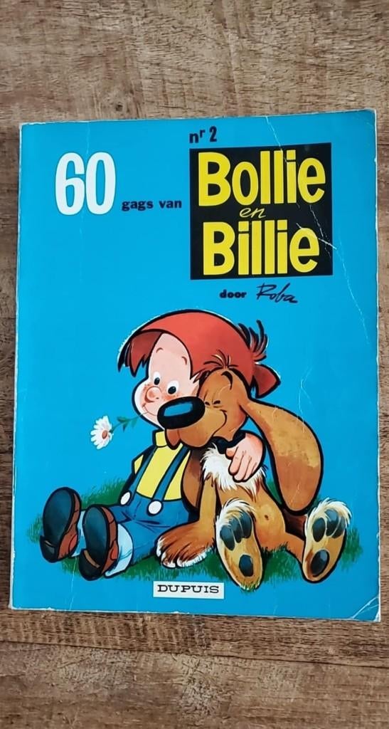 Bollie en Billie nr 2 - 60 gags eerste druk 1964 sc, Gelezen, Eén stripboek, Ophalen of Verzenden, Dupuis