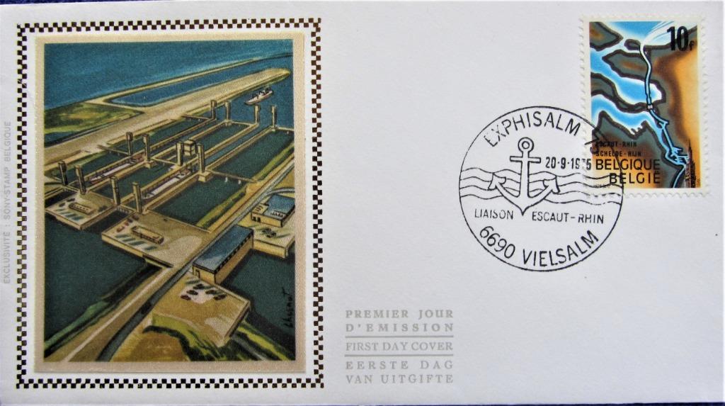 FDC OP ZIJDE- TOERISME- VIELSALM, Ophalen of Verzenden, Gestempeld, Plaats of Gebouw