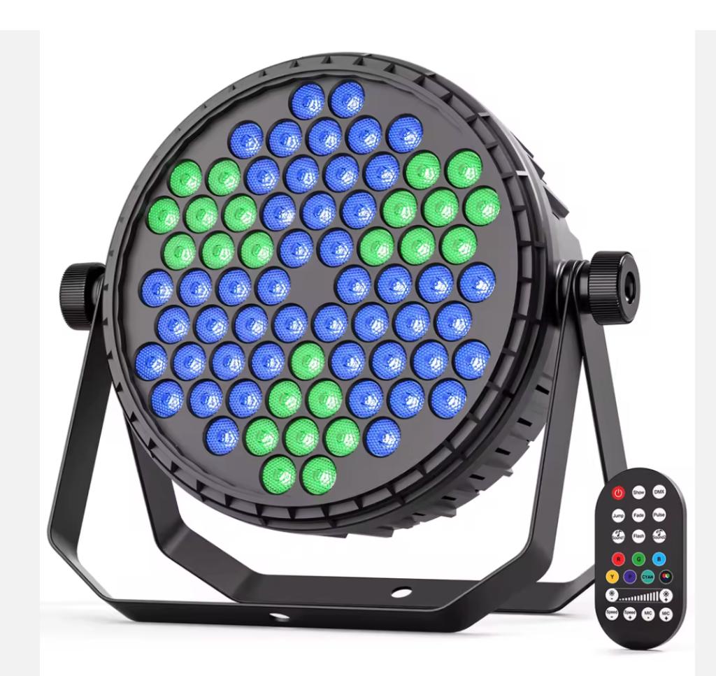 4x RGB LED Par DMX + remote – nieuw – 3+1 bundel, Ophalen of Verzenden, Nieuw, Licht, Geluidgestuurd