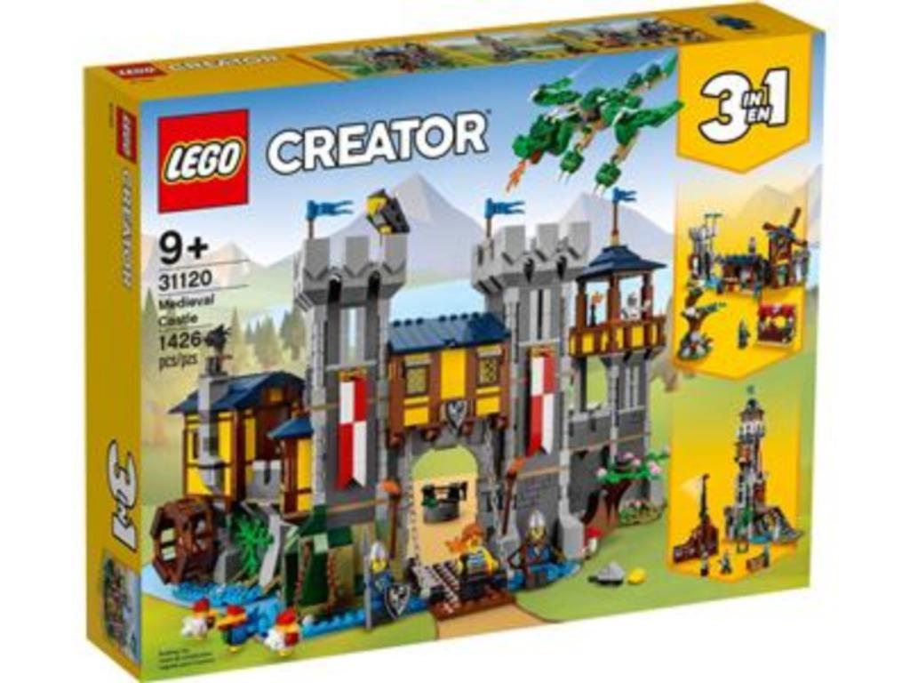 31120 LEGO Creator 3 in 1 Medieval Castle 4 stuks, Enlèvement ou Envoi, Neuf, Ensemble complet, Lego