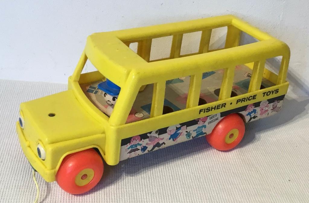 vintage fisher price schoolbus, nr 192, uit 1965, Gebruikt, Fisher price, Verzenden, Gondel 1 1186 MJ Amstelveen