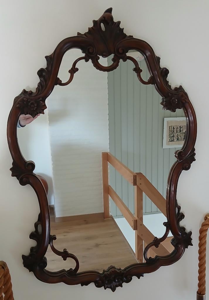 Miroir ancien, Antiquités & Art, Enlèvement, Autres formes, 50 à 100 cm, 100 à 150 cm