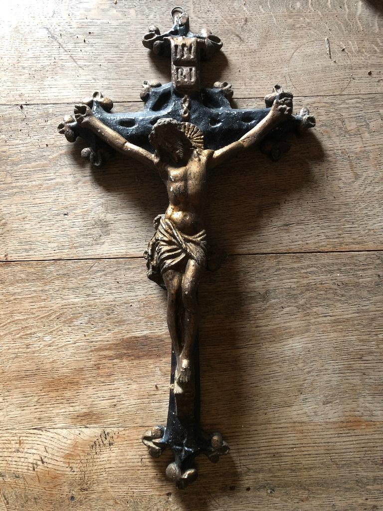Crucifix groot formaat, Antiek en Kunst, Antiek | Religieuze voorwerpen, Ophalen