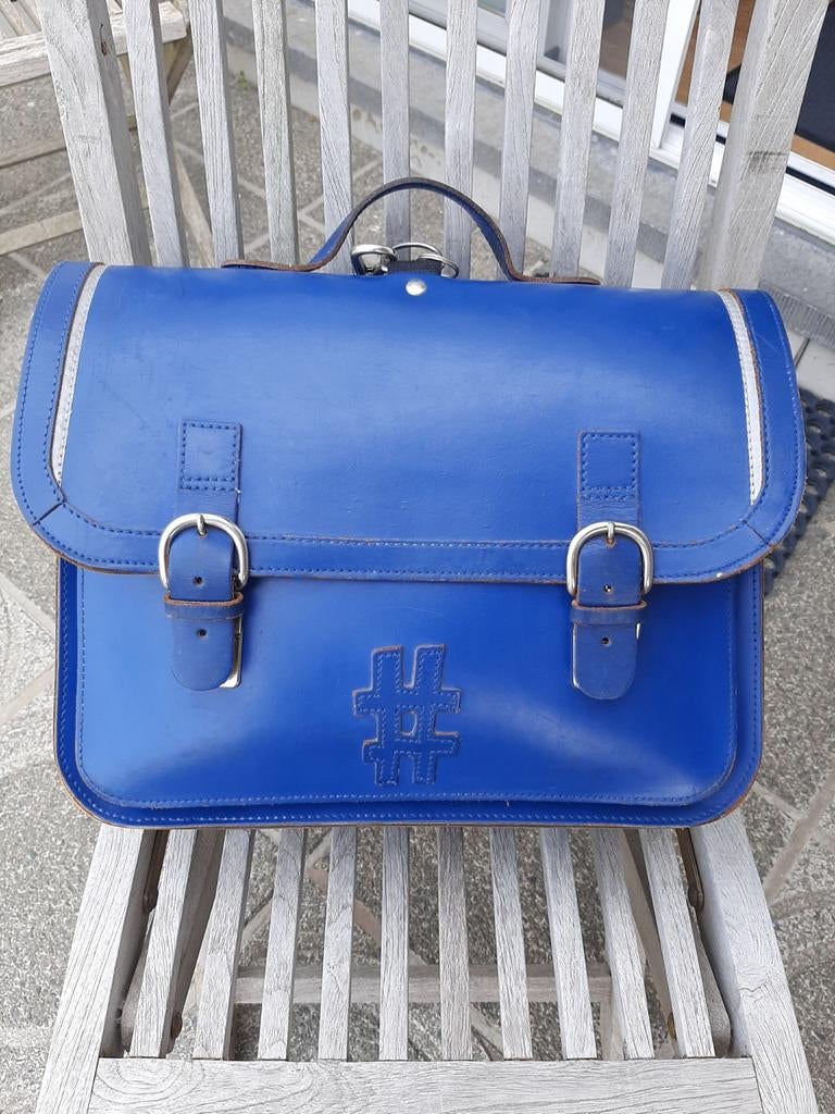 EIGEN SPULLEN schooltas voor de basisschool, Ophalen of Verzenden, Zo goed als nieuw, Leer, Blauw