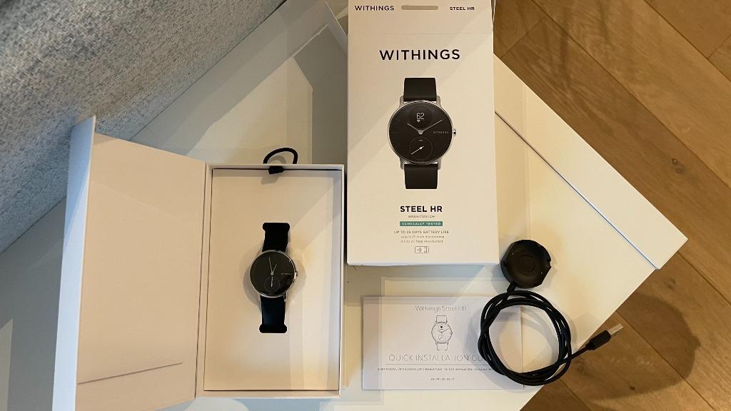 Withings Steel HR - Hybride Smartwatch - Ø 36mm - Zwart, Bijoux, Sacs & Beauté, Montres connectées, Étanche, Avancer d'un pas
