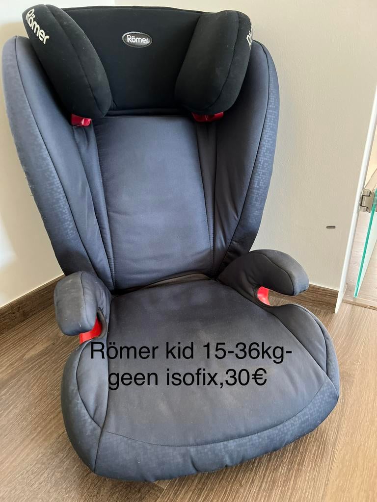 Autostoel Römer kid 15-36kg, geen isofix, Romer, 15 t/m 36 kg, Gebruikt, Autogordel