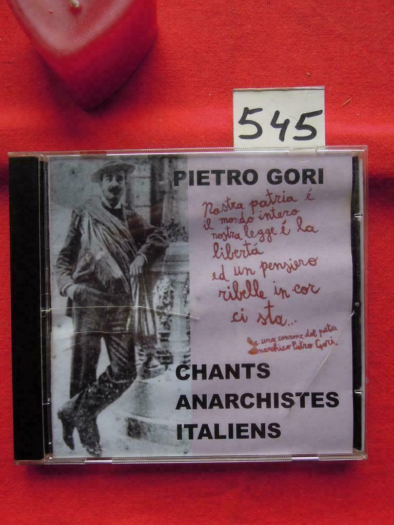 CD Pietro Gori 2007 Chants Anarchistes Italiens, Ophalen of Verzenden, Zo goed als nieuw