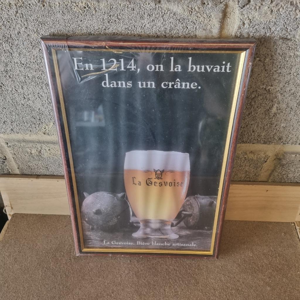 Publicité La Gesvoise, Enlèvement ou Envoi, Comme neuf, Panneau, Plaque ou Plaquette publicitaire, Autres marques