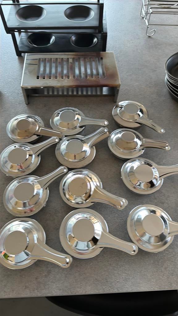 Gourmet set 12 personen, Elektronische apparatuur, Gourmetstellen, Ophalen, Gebruikt