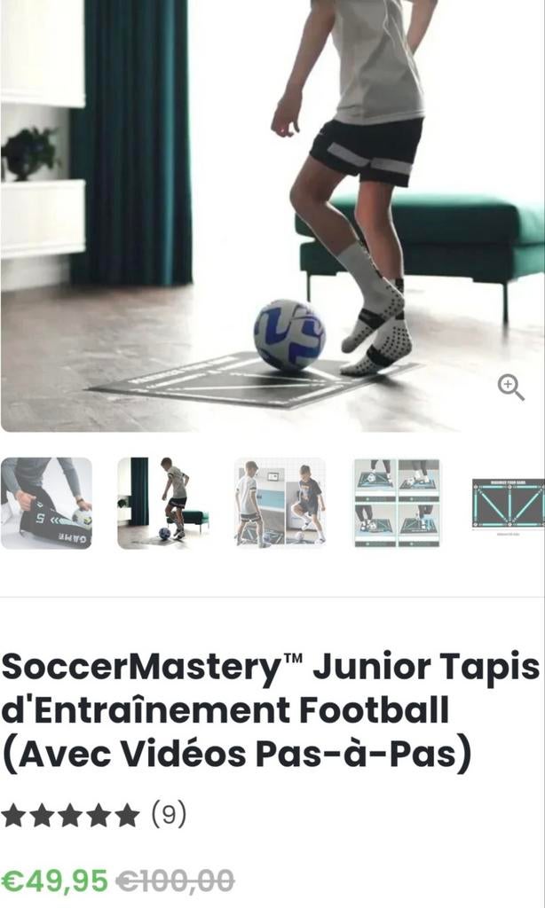 Tapis d'entraînement de football, Sports & Fitness, Appareils de fitness, Enlèvement
