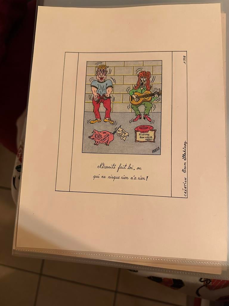 Planche BD humouristique - Marco, Enlèvement ou Envoi