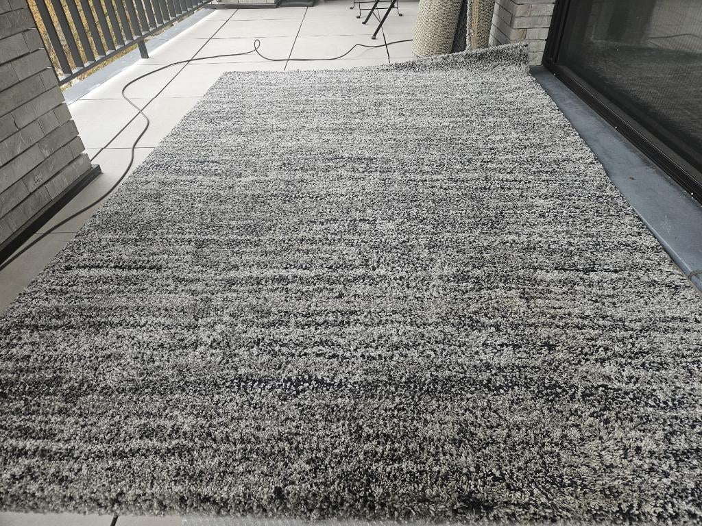 2 Tapis de salon Gris Moelleux 160x230 cm – Qualité Belge –, Gris, 200 cm ou plus, 150 à 200 cm, Comme neuf