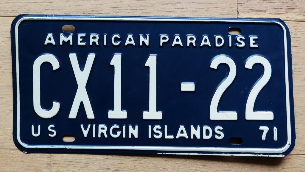 Nummerplaat / Licence plate Virgin Islands USA, Verzamelen, Ophalen of Verzenden, Gebruikt, Auto's