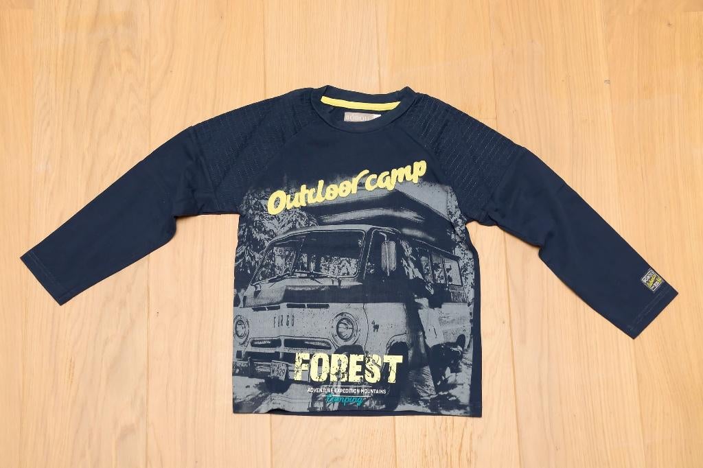 Donkerblauwe T-shirt Boboli, maat 128, Enfants & Bébés, Vêtements enfant | Taille 128, Comme neuf, Garçon, Chemise ou À manches longues