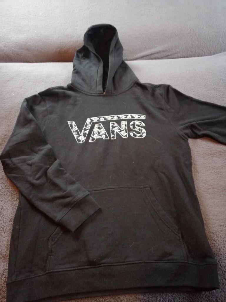 Trui met kap zwart (doodskop) merk vans  – maat xl = l – 1x, Kleding | Heren, Truien en Vesten, Zwart, Maat 56/58 (XL), Ophalen of Verzenden