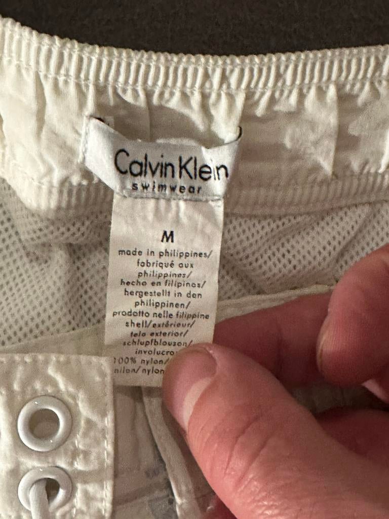 Exclusieve zwembroek Calvin Klein in perfecte staat, Kleding | Heren, Calvin Klein, Maat 48/50 (M), Wit, Overige typen