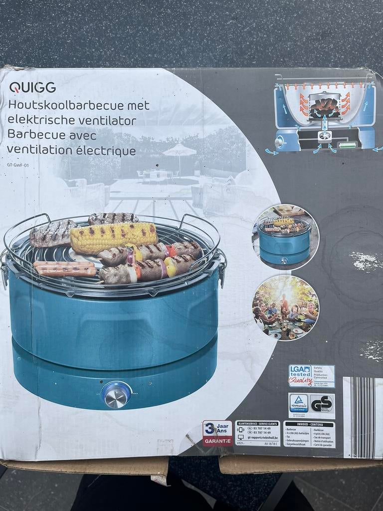 Barbecue ventilation électrique neuf., Jardin & Terrasse, Barbecues au charbon de bois, Enlèvement, Neuf