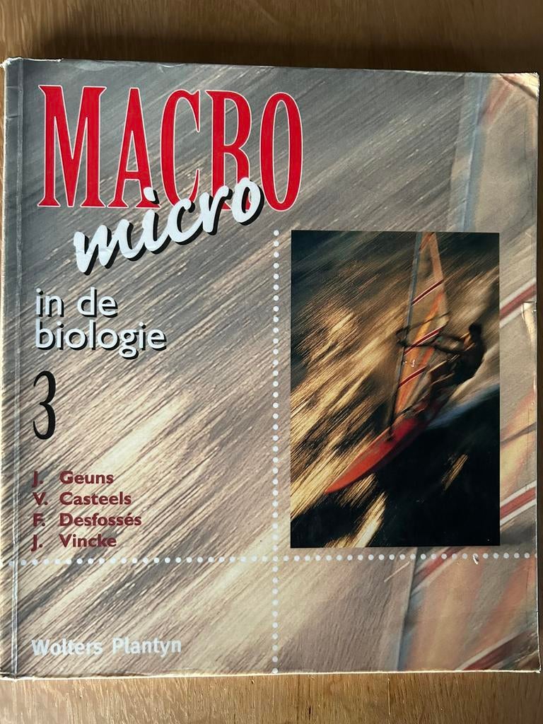 Macro Micro in de biologie 3, Enlèvement ou Envoi, Comme neuf