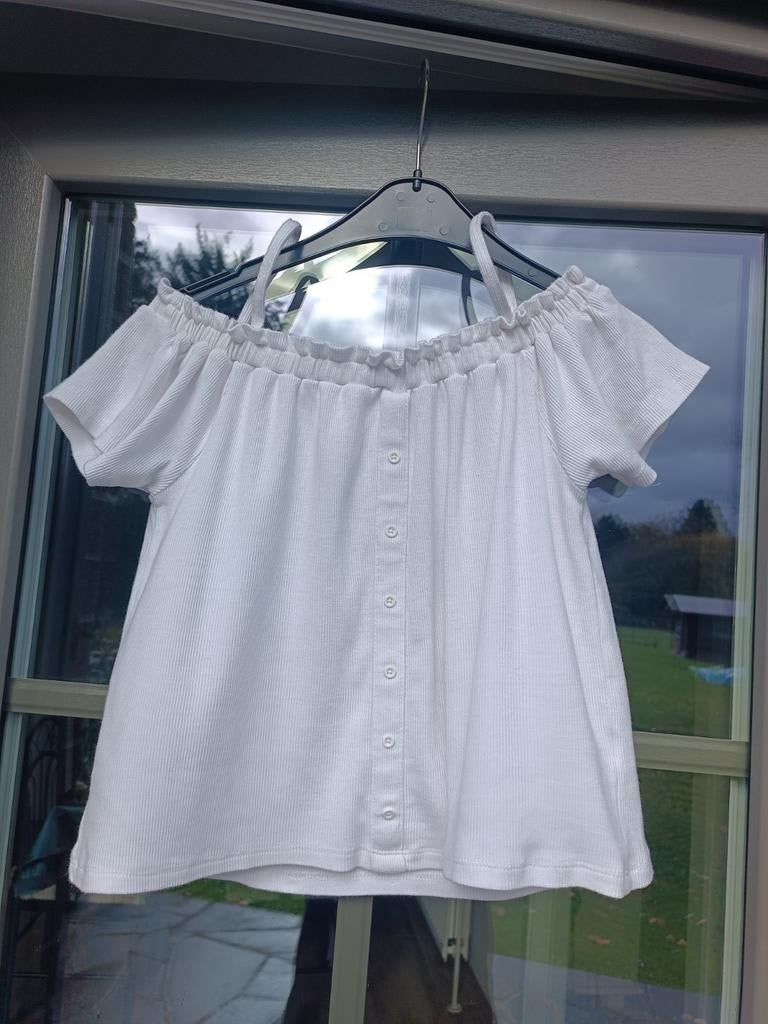 Primark korte blouse voor meisjes met 2 bandjes en korte mou, Kinderen en Baby's, Kinderkleding | Maat 152, Meisje, Ophalen of Verzenden