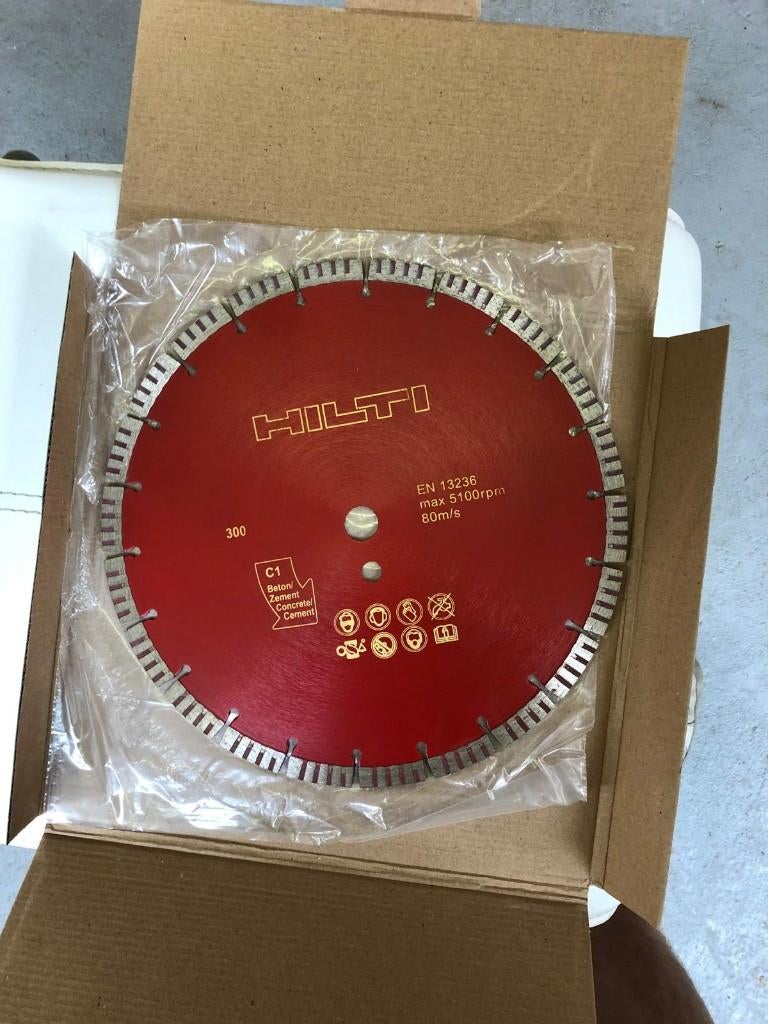 Hilti diamantzaagblad/diamantschijf 300 mm asgat 20 mm, Ophalen of Verzenden, Nieuw, 1000 watt of meer, Overige typen
