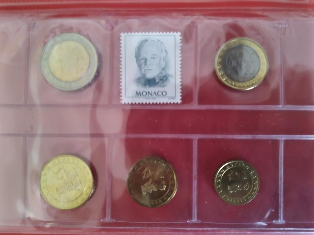 coffret monnaie monaco 2003 avec timbre, Enlèvement ou Envoi, Monaco