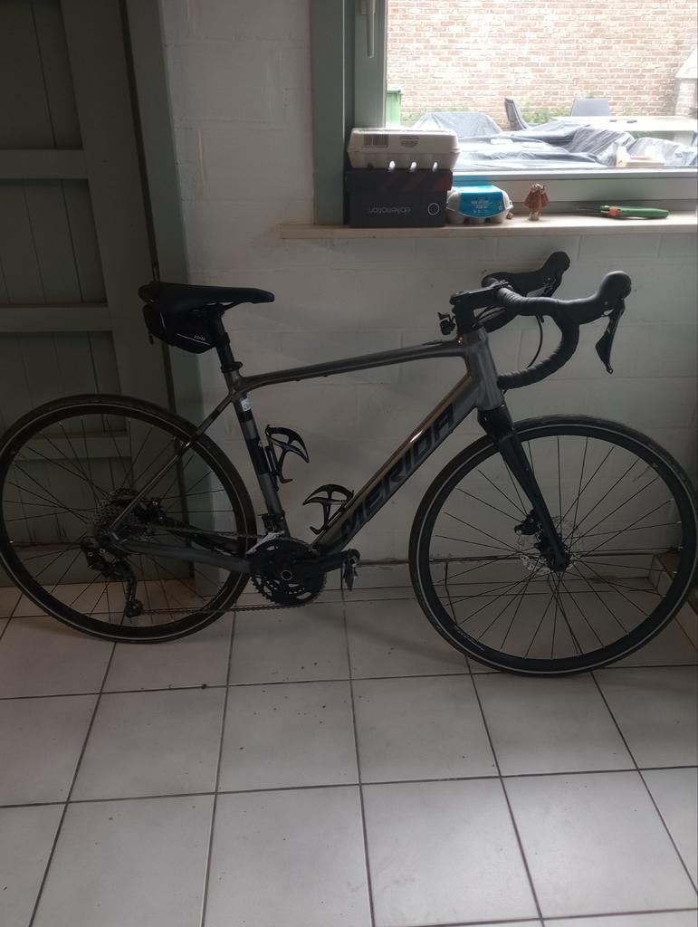Koersfiets hybride Merida esilex 400, Ophalen