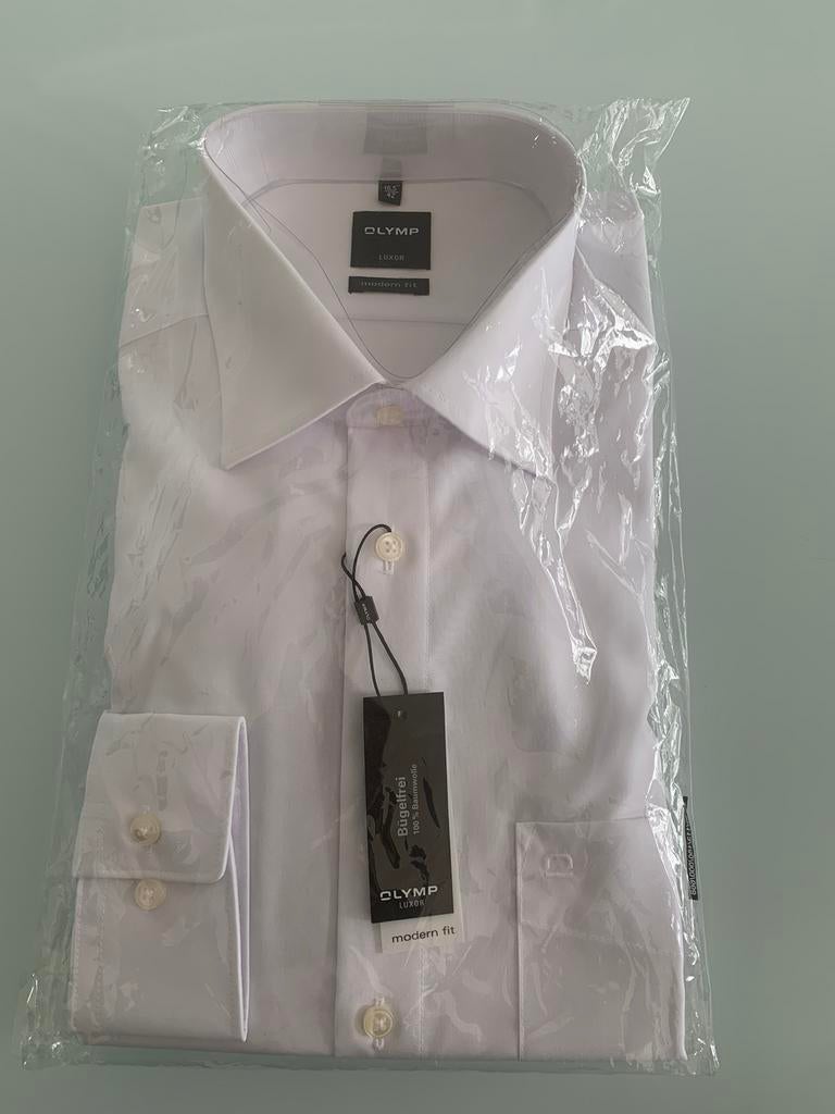 Herenhemd Olymp maat 42, Kleding | Heren, Ophalen of Verzenden, Nieuw, Wit, Halswijdte 41/42 (L)