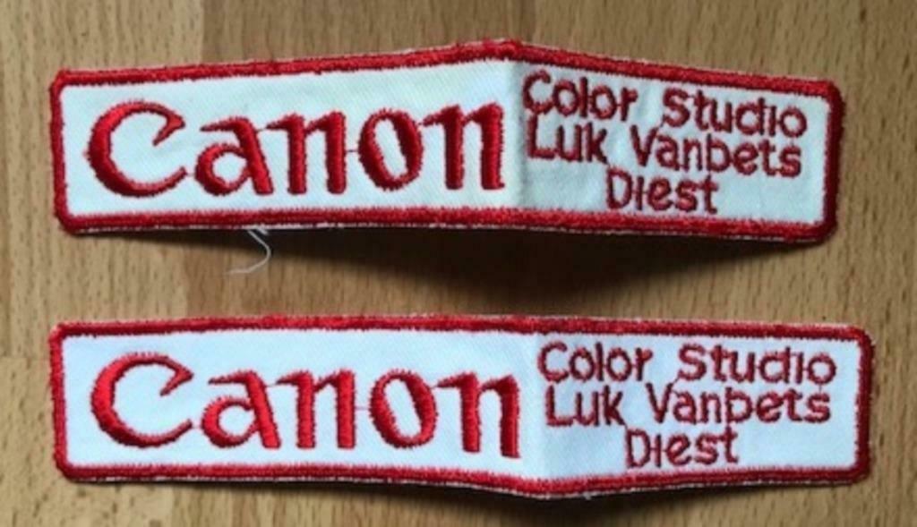 2 CANON OPNAAIEMBLEMEN STUDIO VANBETS DIEST FOTOGRAFIE, Ophalen of Verzenden, Nieuw