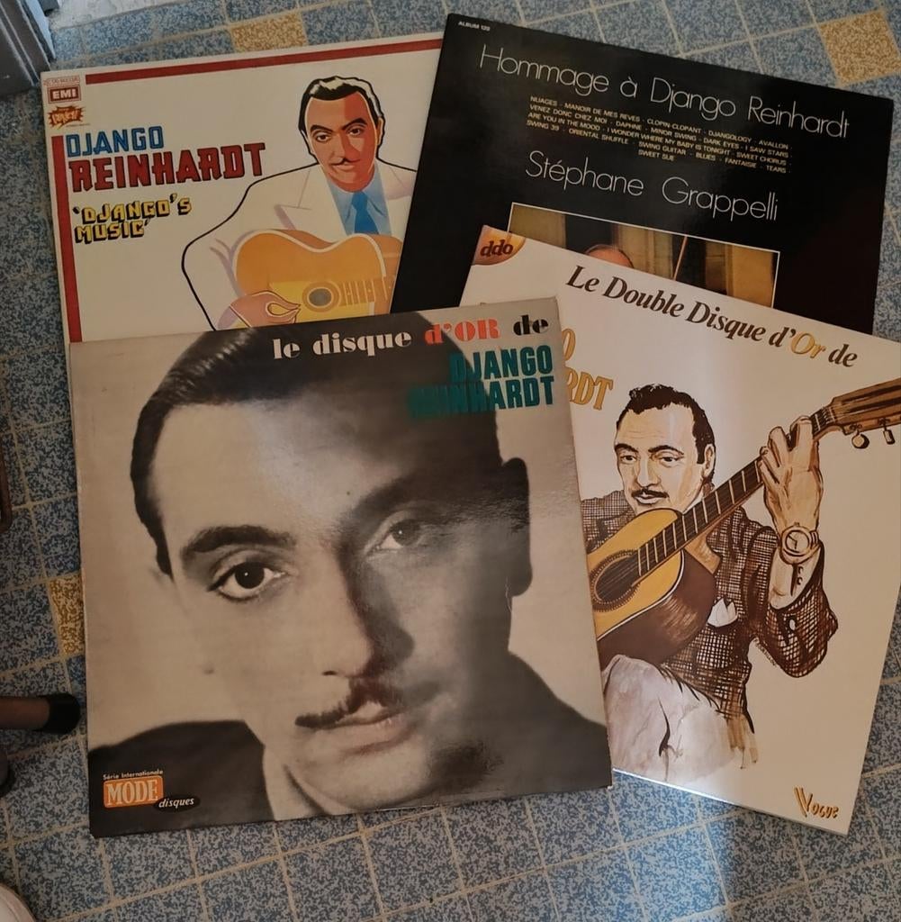 Lot de 4 vinyles Django Reinhardt (jazz), Enlèvement ou Envoi, Comme neuf