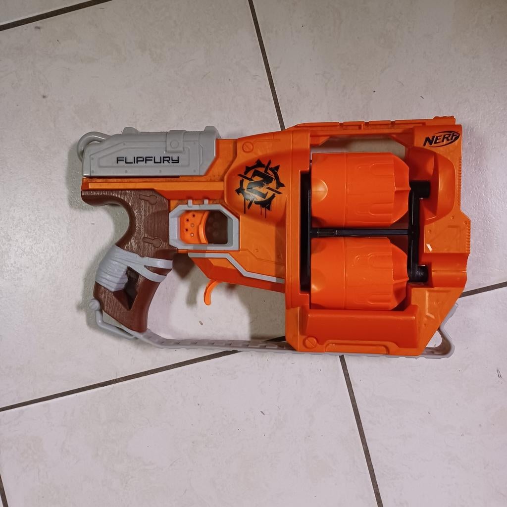 Nerf geweer, flipfury, Ophalen of Verzenden, Gebruikt