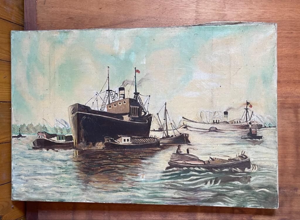 Schilderij op doek, Antiek en Kunst, Ophalen