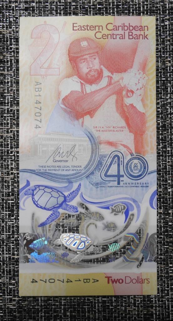 Billet 2 Dollars East Caribbean states 2024 UNC Polymer, Enlèvement ou Envoi, Autres pays, Série