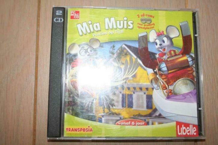2X CD-rom Mia Muis Precies op Tijd - 6 jaar +, Enlèvement ou Envoi, Neuf