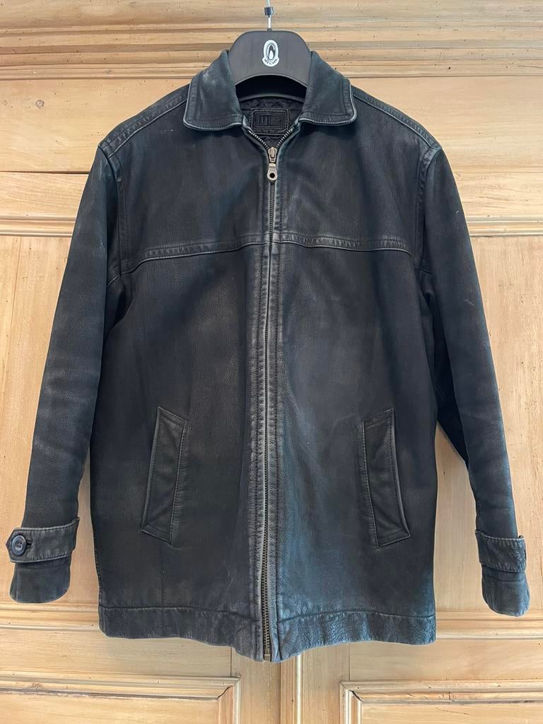 Lederen jas, Vêtements | Hommes, Vestes | Été, Enlèvement, Porté, Taille 48/50 (M), Noir