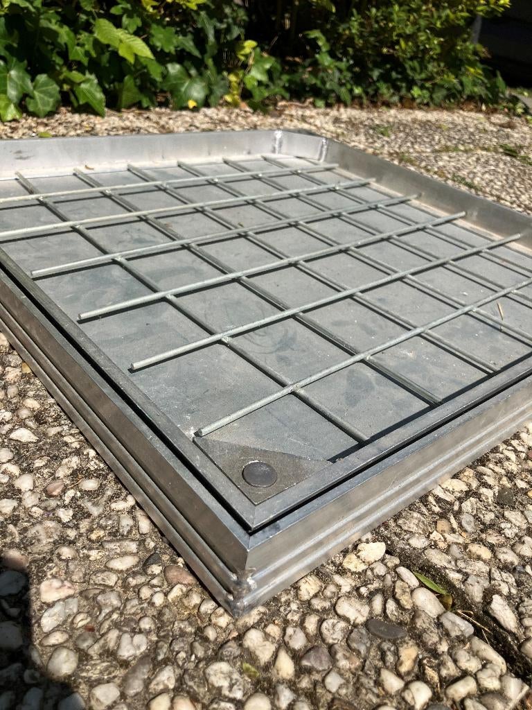 Tegeldeksel inspectieput - alu - 4cm hoog - 50x50cm, Ophalen, Overige materialen, Overige typen, Nieuw