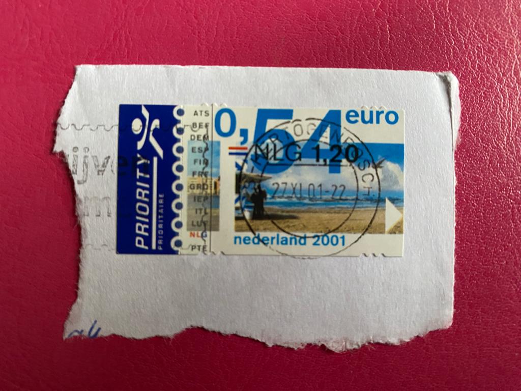 Nederland 2001 Prioriteitsstempel €0,54 gestempeld, Verzenden, Na 1940, Gestempeld