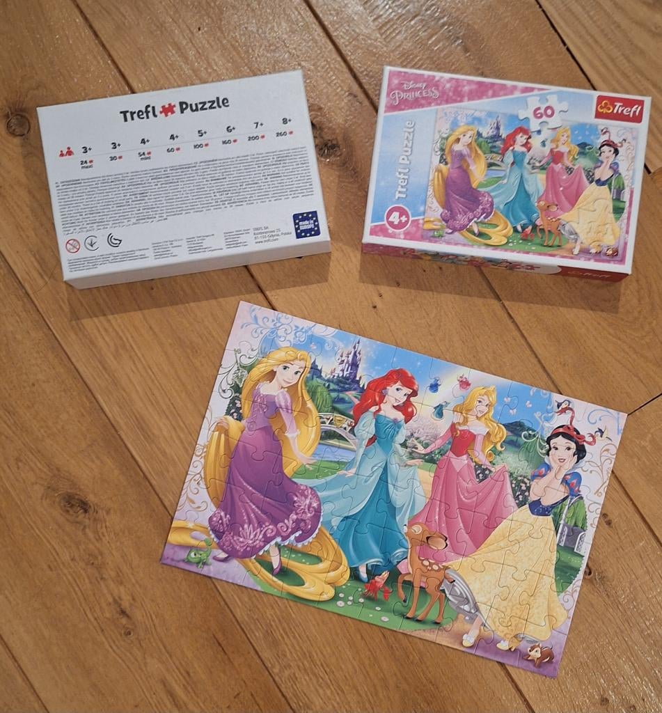 Disney Princess Puzzel, Ophalen of Verzenden, Meer dan 50 stukjes, Zo goed als nieuw, 4 tot 6 jaar