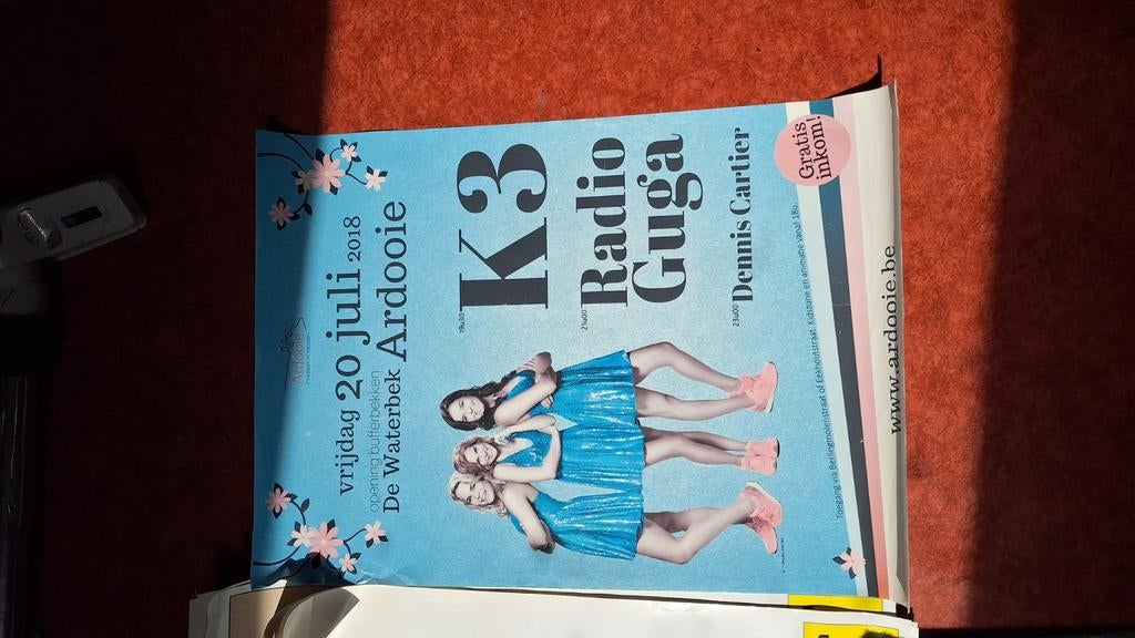 K3 poster, Verzamelen, Muziek, Artiesten en Beroemdheden, Ophalen of Verzenden, Zo goed als nieuw