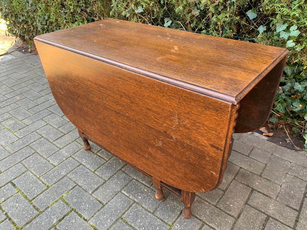 Engelse drop leaf tafel., Antiek en Kunst, Ophalen