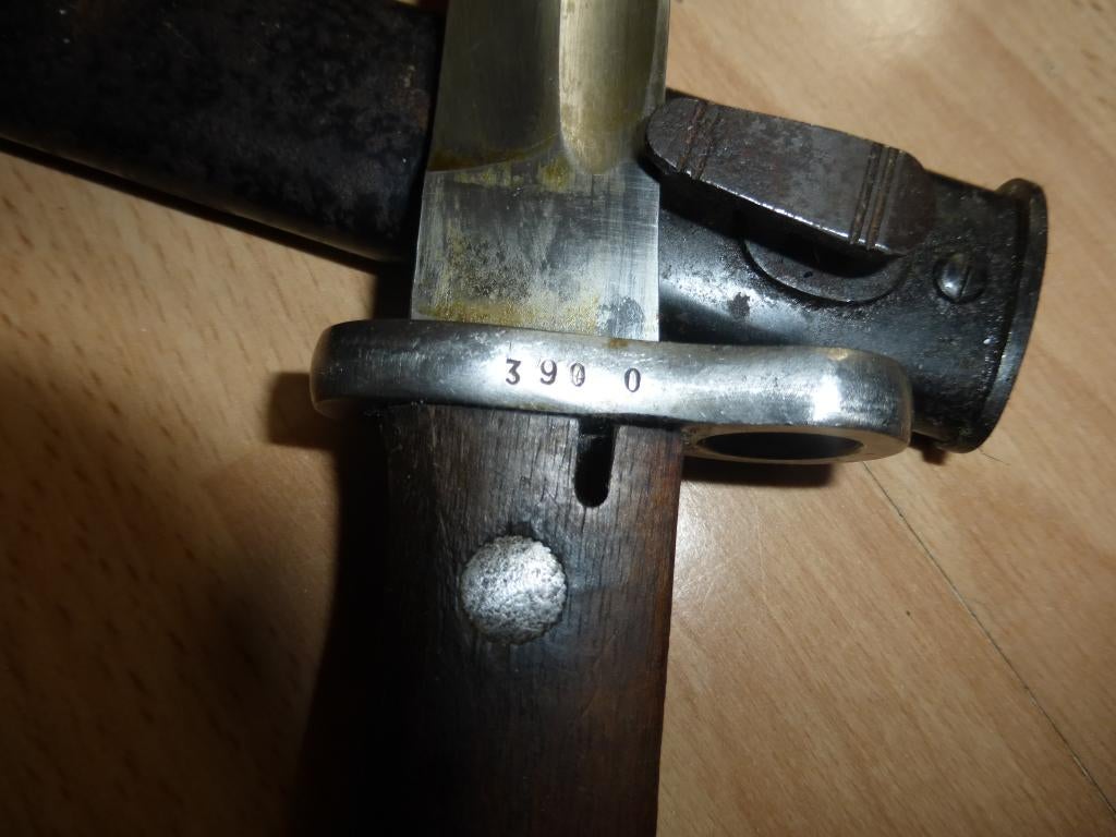Baionnette Belge Mauser M1935 pour Brèsil, Collections, Objets militaires | Général, Armée de terre, Envoi