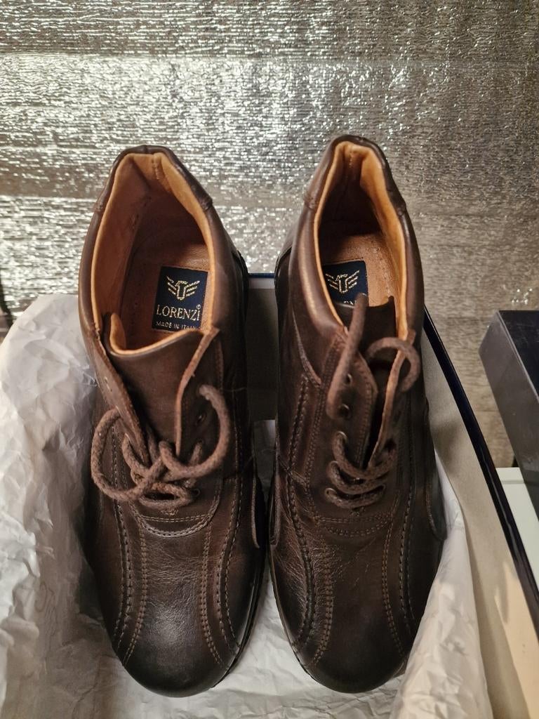 Bottes Lorenzi, cuir intégral, marron, neuves, taille 41, Enlèvement ou Envoi, Neuf, Brun