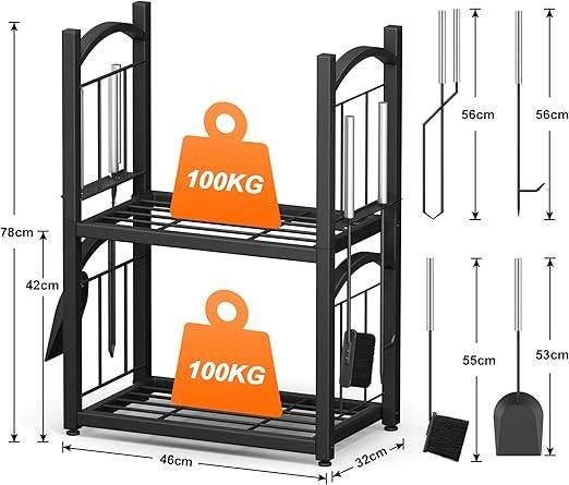 Brandhoutrek voor binnen | GRATIS LEVERING, HFHOME, -, Verzenden, -