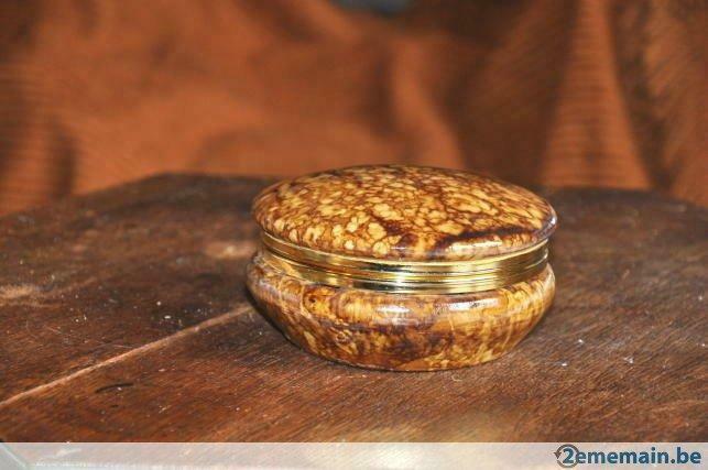 boite a bijoux ronde marbrée, Enlèvement ou Envoi, Utilisé