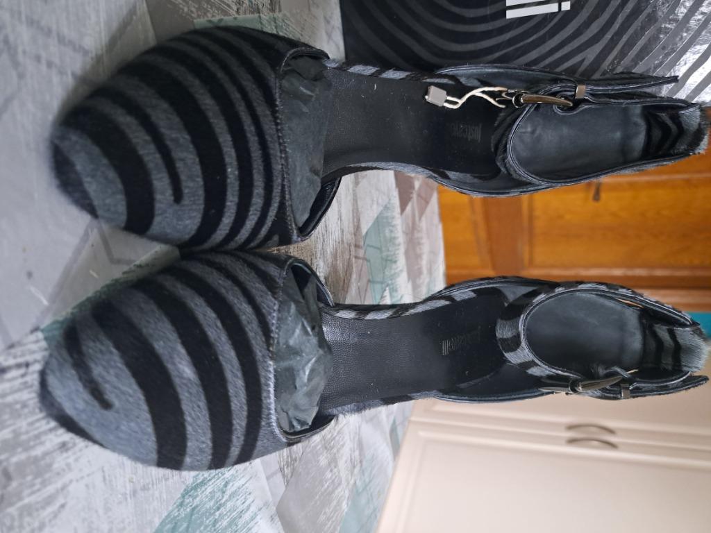 Prachtige Just Cavalli Zebra Hakken Maat 41  NIEUW IN DOOS, Pumps, Zwart, Nieuw, Ophalen of Verzenden