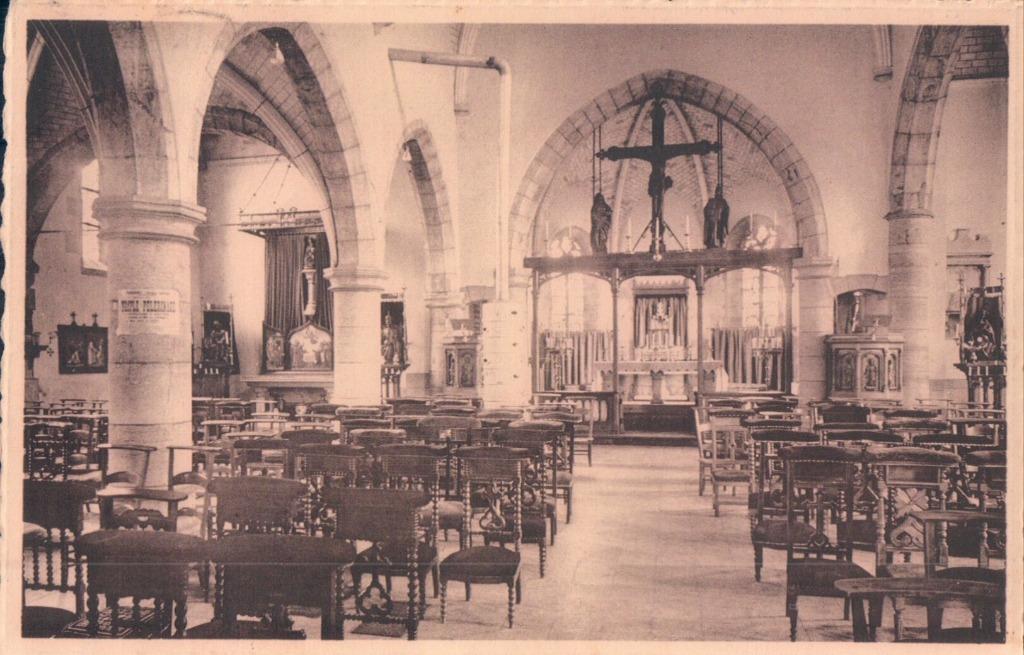 Ronquières Intérieur de l'église, Enlèvement ou Envoi, 1940 à 1960, Affranchie, Hainaut
