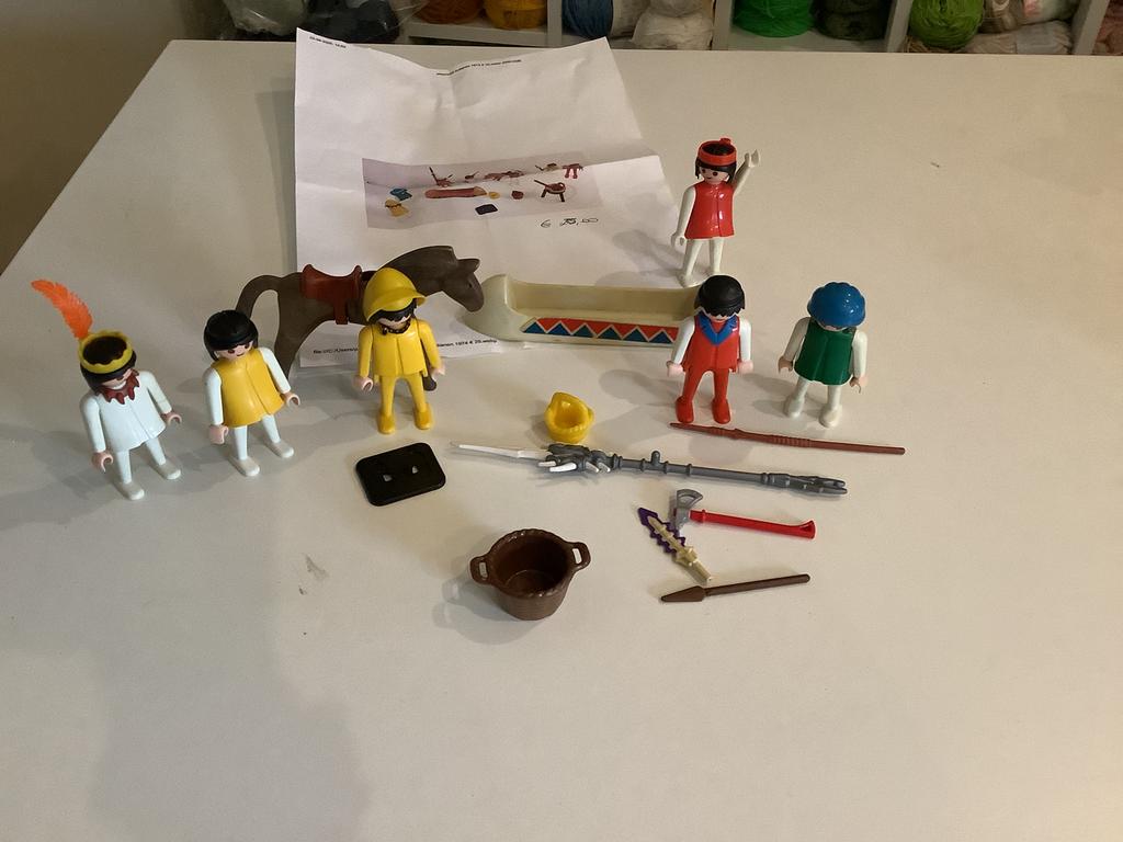 Playmobil vintage 1974 indianen, Kinderen en Baby's, Ophalen, Gebruikt