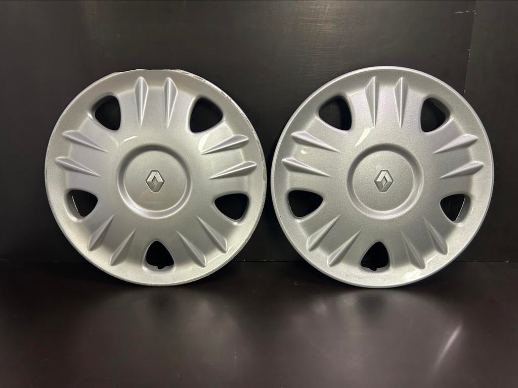 2 wieldoppen Renault Scenic Laguna Kangoo Clio Modus 15", Zo goed als nieuw