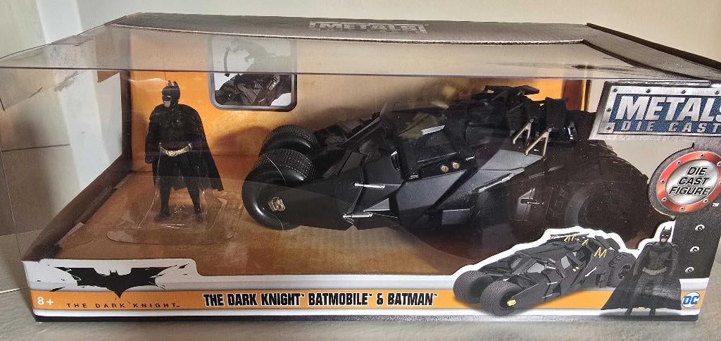 Metals Die Cast - The Dark Knight: Batmobile & Batman, Verzamelen, Ophalen of Verzenden, Nieuw