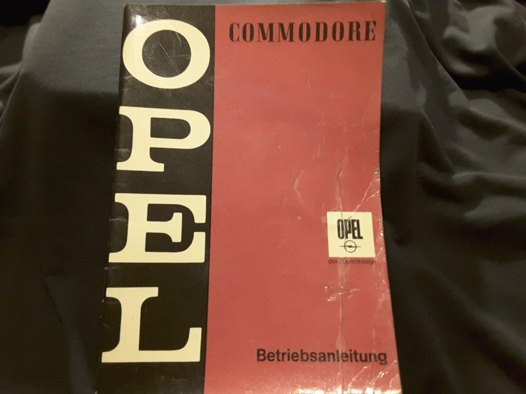 Handleiding Opel Commodore, 1967, Duitstalig., Enlèvement ou Envoi