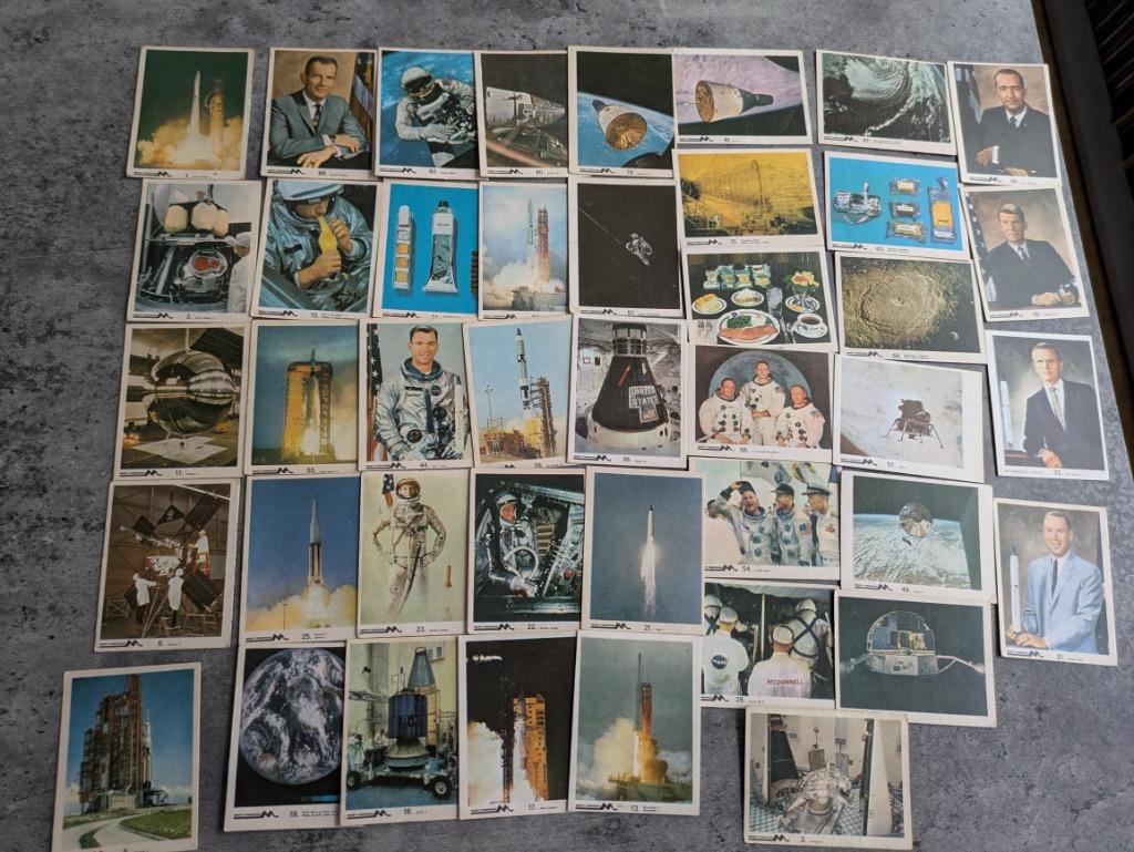 42X cartes à photos rares MONTY GUM OPERATION MOON, Envoi, Comme neuf